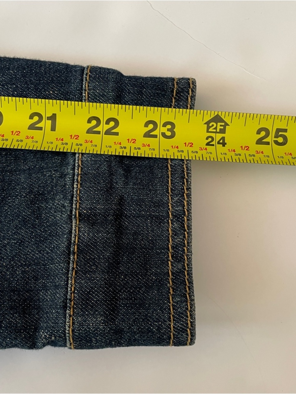 Vintage Y2K Dark Wash Denim Jean Jacket Medium Classic Indie Model Off Duty 90s - Picture 16 of 16